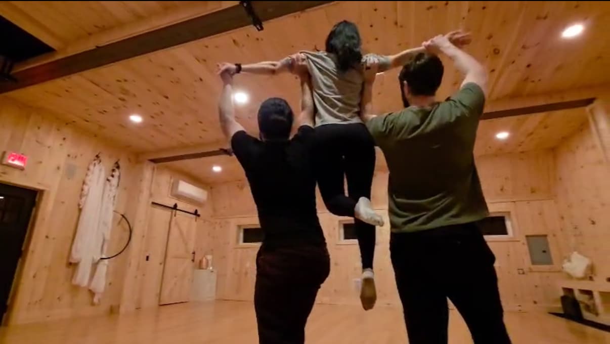Instructor coaching student in private lesson